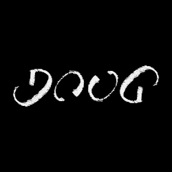 "Doug", hypocorism for Douglas Hofstadter, the "father" of the ambigram concept.