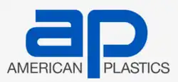blue lowercase "ap" and black text reading "American Plastics"
