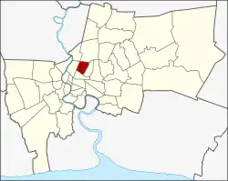Khet location in Bangkok