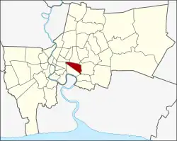 Khet location in Bangkok