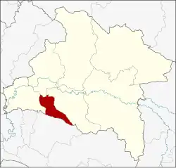 District location in Prachinburi province