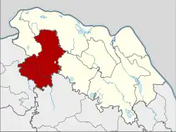 District location in Bueng Kan province