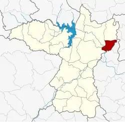 District location in Khon Kaen province