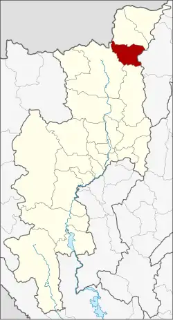 District location in Chiang Mai province