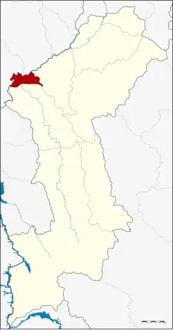 Amphoe location in Lamphun province