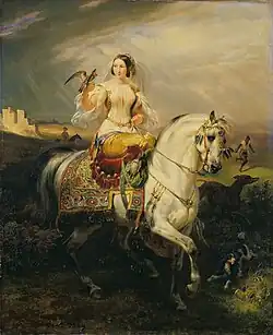 An Algerian Lady Hawking, 1829