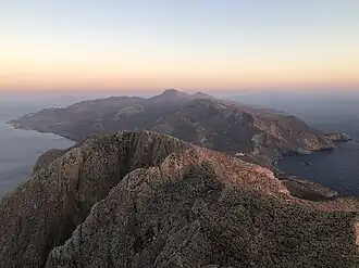 View of Anafi from Mt. Kalamos