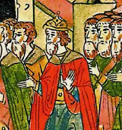 Andreas Palaiologos in a 16th-century Russian chronicle