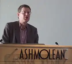 Andrew Robinson at the Ashmolean Museum, Oxford.