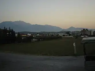 View of Andromachi with Mount Olympus in the background