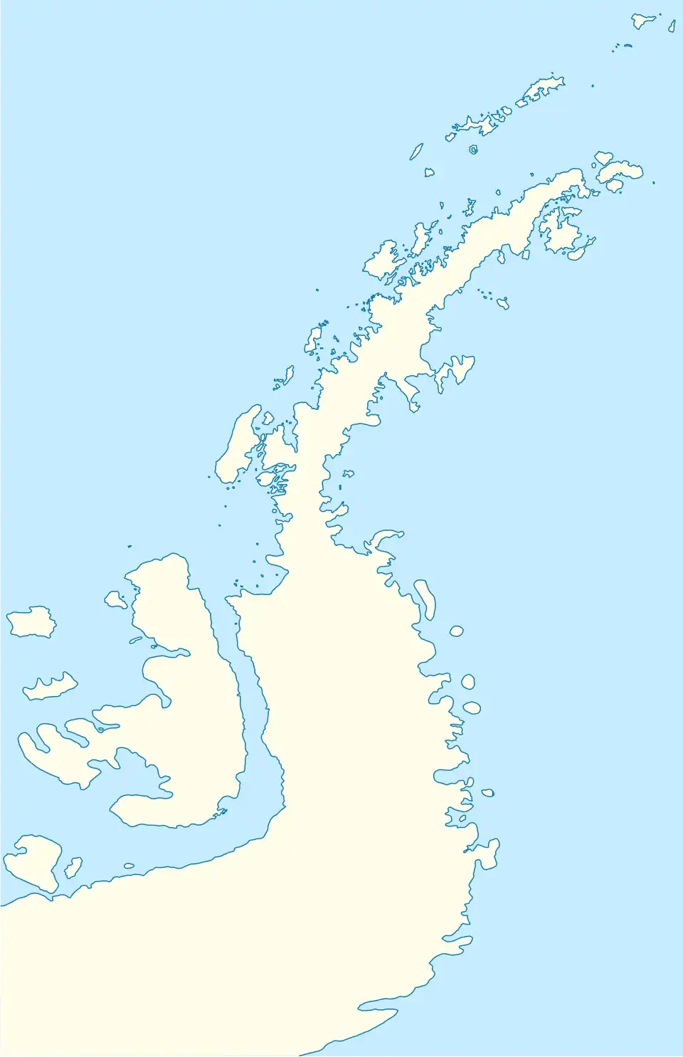 Location of Cape Reclus in Antarctic Peninsula
