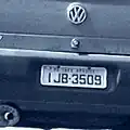 Photo of a license plate