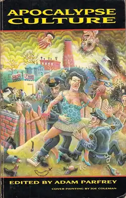 Black bars with the title and editor credits surround a stylized painting of apocalyptic scenery