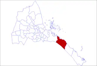 Location in Eritrea