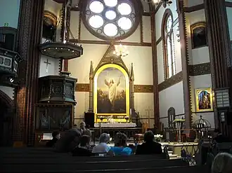 The choir in Trinity Church