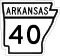 State Road 40 marker