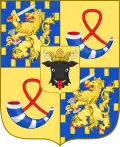 Juliana of the Netherlands & Oranje-Nassau Personal Arms, (escutcheon of Mecklenburg)