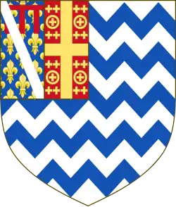 Arms of the Tocco family, the last rulers of the County