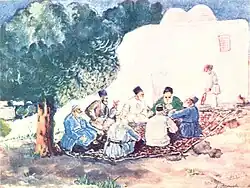 At Baku summer cottages. 1931