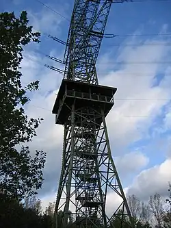 Facility 4101, Tower 93 with observation platform in 2005