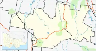 Creswick is located in Shire of Hepburn