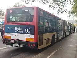 Image 254MAN NG 313 F articulated bus, bodied by Castrosua (CS 40) in TMB, Barcelona. (from Articulated bus)