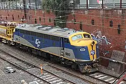 B80 on a works train at Camberwell