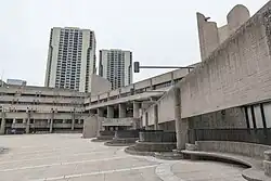 Upper portion of the interior plaza