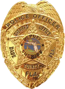 Badge of an MDPD supervising officer
