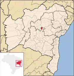 Location of Bonito in Bahia