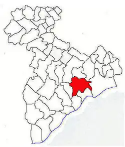Location in Giurgiu County