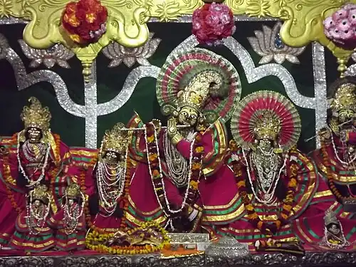 Deities of Radha Damodar Temple