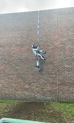 Example of Banksy's graffiti