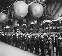 WAAF Barrage Balloon crews at RAF Cardington.