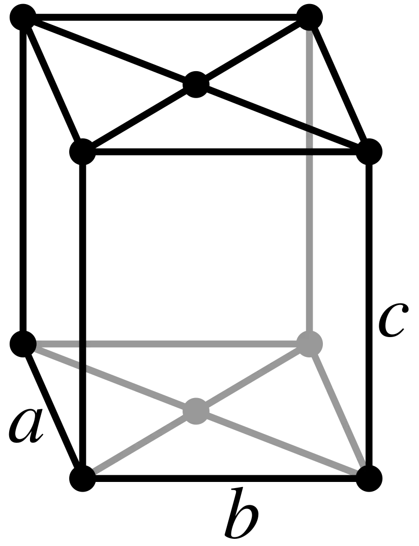 Orthorhombic, base-centered