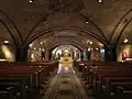 View of the basilica's Crypt Church nave