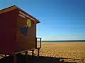 Lifeguard and first aid post on the beach.
