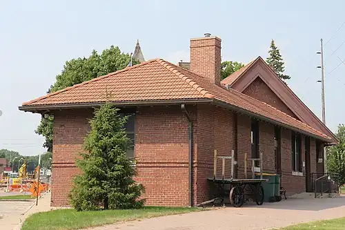 Chicago, Milwaukee and St. Paul Railway Company Passenger Depot, Beaver Dam, Wisconsin, 1900, Frost and Granger