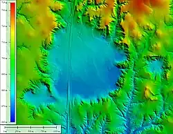 Shaded elevation map.