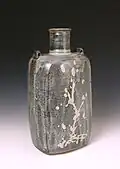 Squared Bottle made by Bill Marshall, c. 1990
