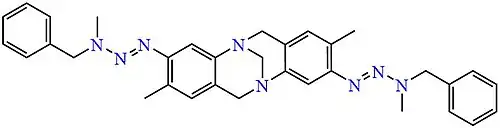 Bis-triazene analogue of Tröger's base