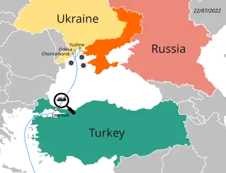 A vector graphic showing the countries involved and the principles of the agreement