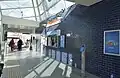 The station's concourse, showing the customer service office, September 2013