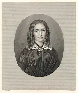 Monochrome portrait of a woman