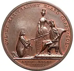Copper medal reverse