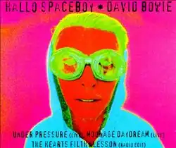 A solarised image of a man with goggles and a hoodie