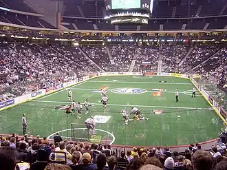 Interior during a Minnesota Swarm lacrosse game