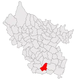Location in Buzău County