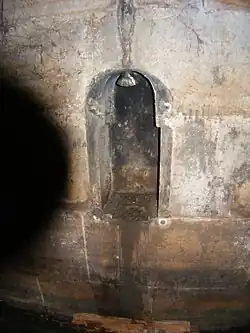 A feature inside the onsite barracks