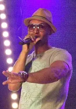 Brahim performing during Radio 2 Zomerhit event (2012)